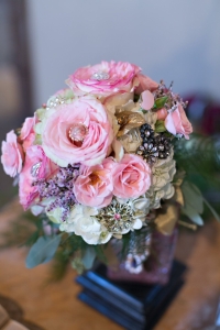 Pink Rose Bouquet with Jewels